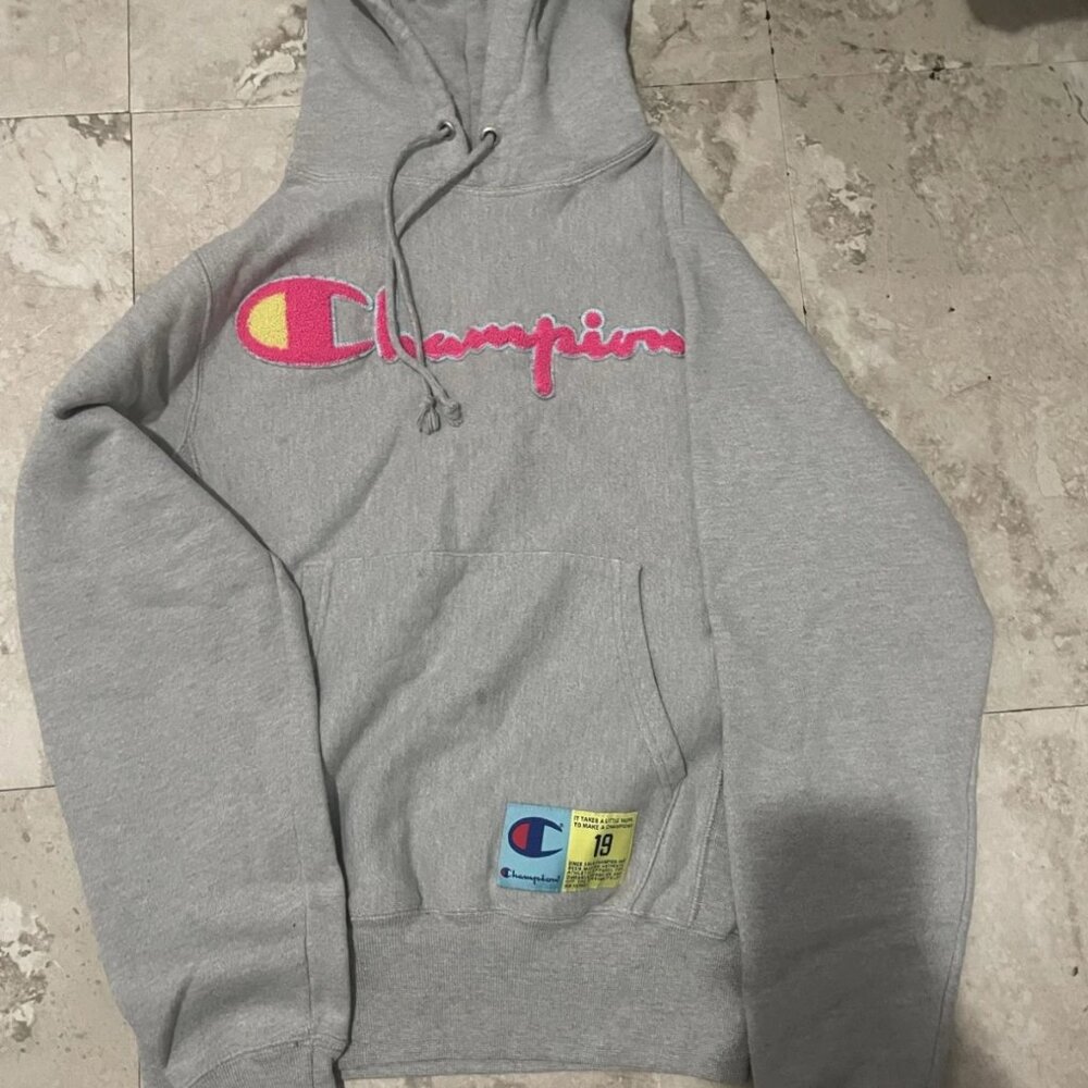 Champion Sweater XS Gray Hoodie